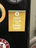 Scott's review of Keep Calm And Drink Beer Rectangle Sticker