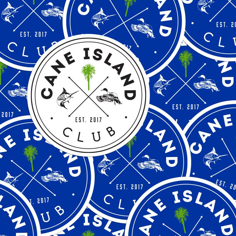 Cane Island Club Circle Stickers