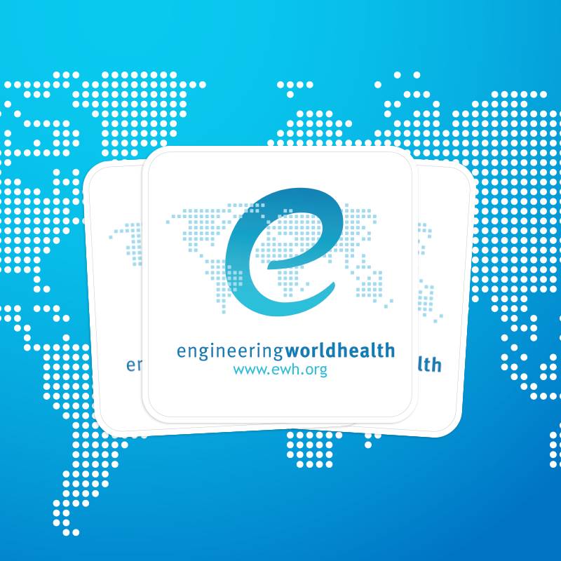 Engineering World Health Rounded Corner Stickers