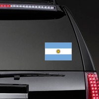 Argentina Country Flag Sticker on a Rear Car Window example