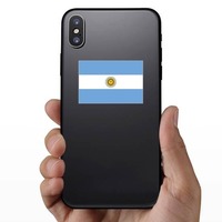 Argentina Country Flag Sticker on a Phone example