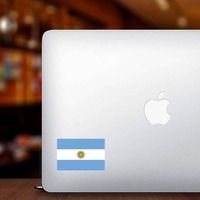 Argentina Country Flag Sticker on a Laptop example