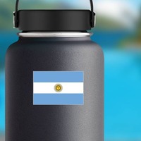 Argentina Country Flag Sticker on a Water Bottle example