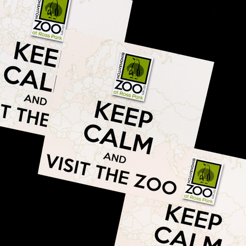 Binghamton Zoo Custom Square Stickers