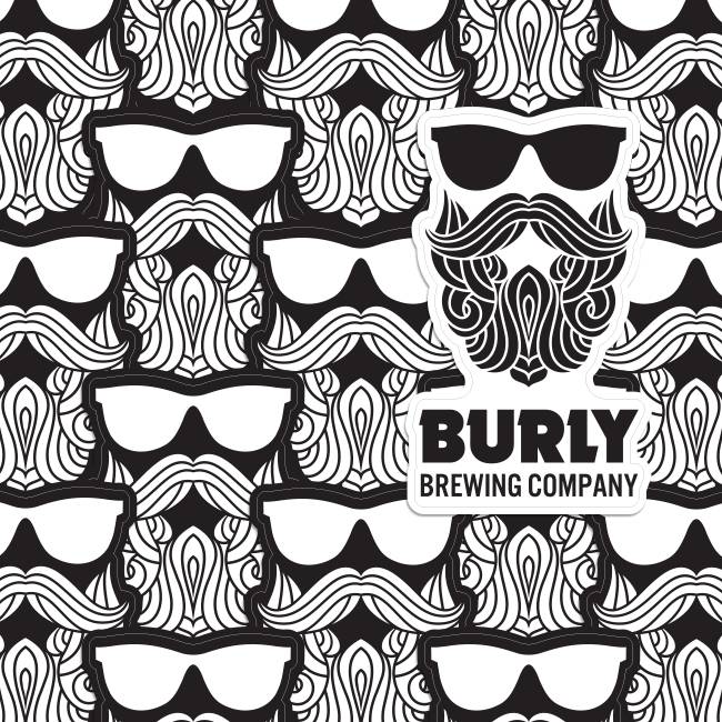 Burly Brewing Company Die Cut Stickers