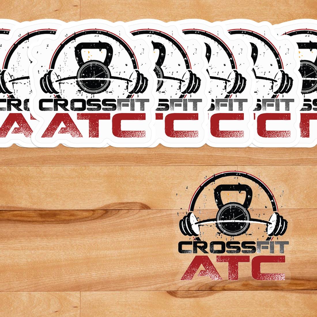Crossfit ATC Clear Stickers