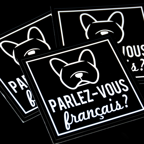 French Bulldog Square Sticker