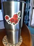Kelly's review of Deep Red Roses Flower Stickers