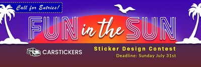 Fun in the Sun Sticker Design Contest Banner