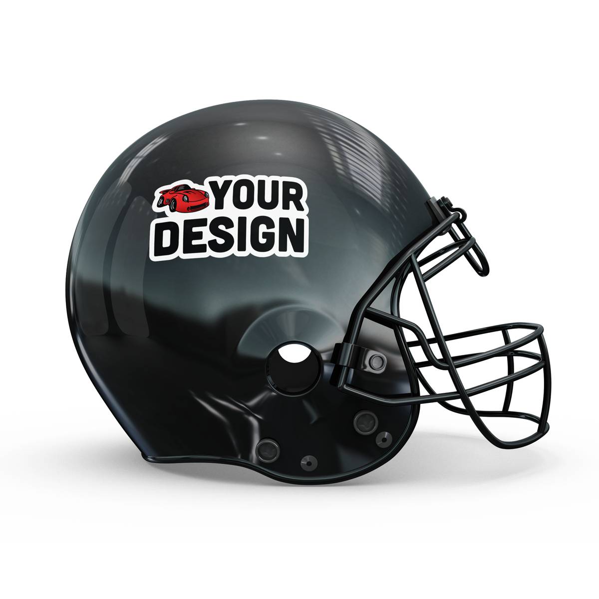 Custom Die Cut Football Helmet Sticker 