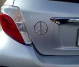 Kay's review of Peace 3D Chrome Plated Sticker