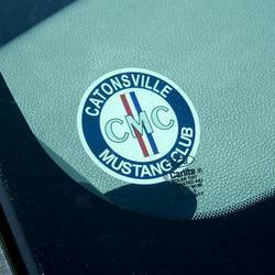 Mustang Club Face Adhesive Sticker