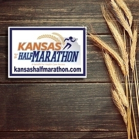 Kansas Half Marathon Rectangle Stickers