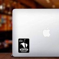 Kappa Sigma Wanted Man Sticker on a Laptop example