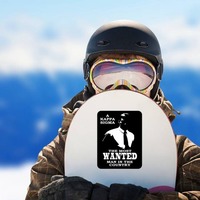 Kappa Sigma Wanted Man Sticker on a Snowboard example