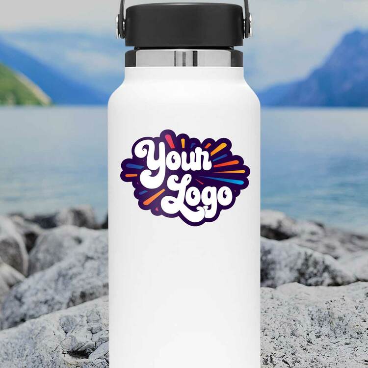 Custom Logo Water Bottle Sticker 
