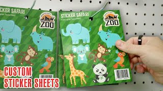 Create Custom Sticker Sheets with your own Design