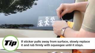 How To Install The Original Family Stickers