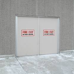 Fire Exit Door Sticker