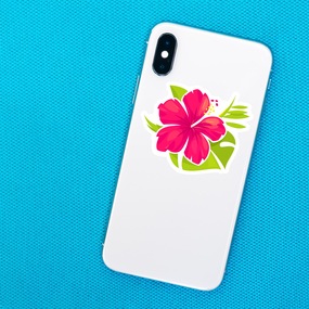 Tropical Flower Phone Sticker