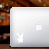 Playboy Bunny Sticker on a Laptop example