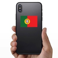 Portugal Flag Sticker on a Phone example