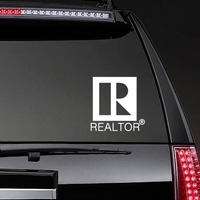 Realtor Real Estate Agent Sticker on a Rear Car Window example