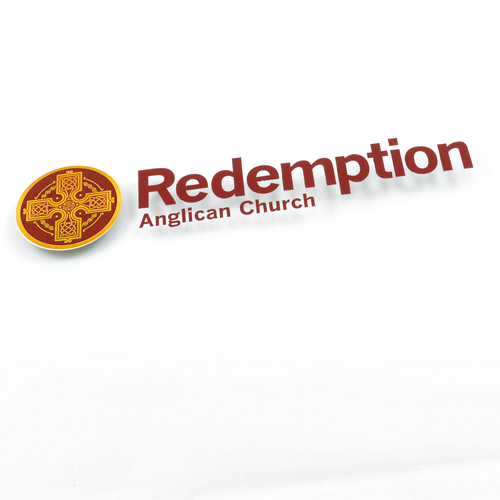 Redemption Anglican Church Custom Cut-Out Stickers