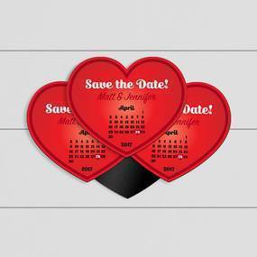 Save the Date Custom Heart Magnet