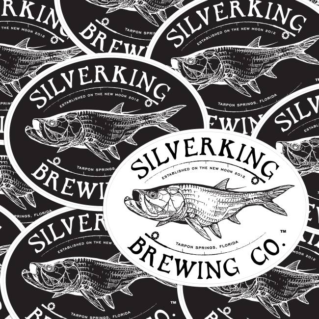Silverking Brewing Co. Oval Stickers