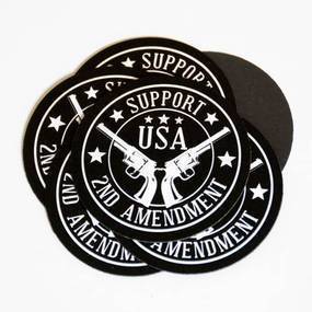 Support the Second Amendment Custom Circle Magnets
