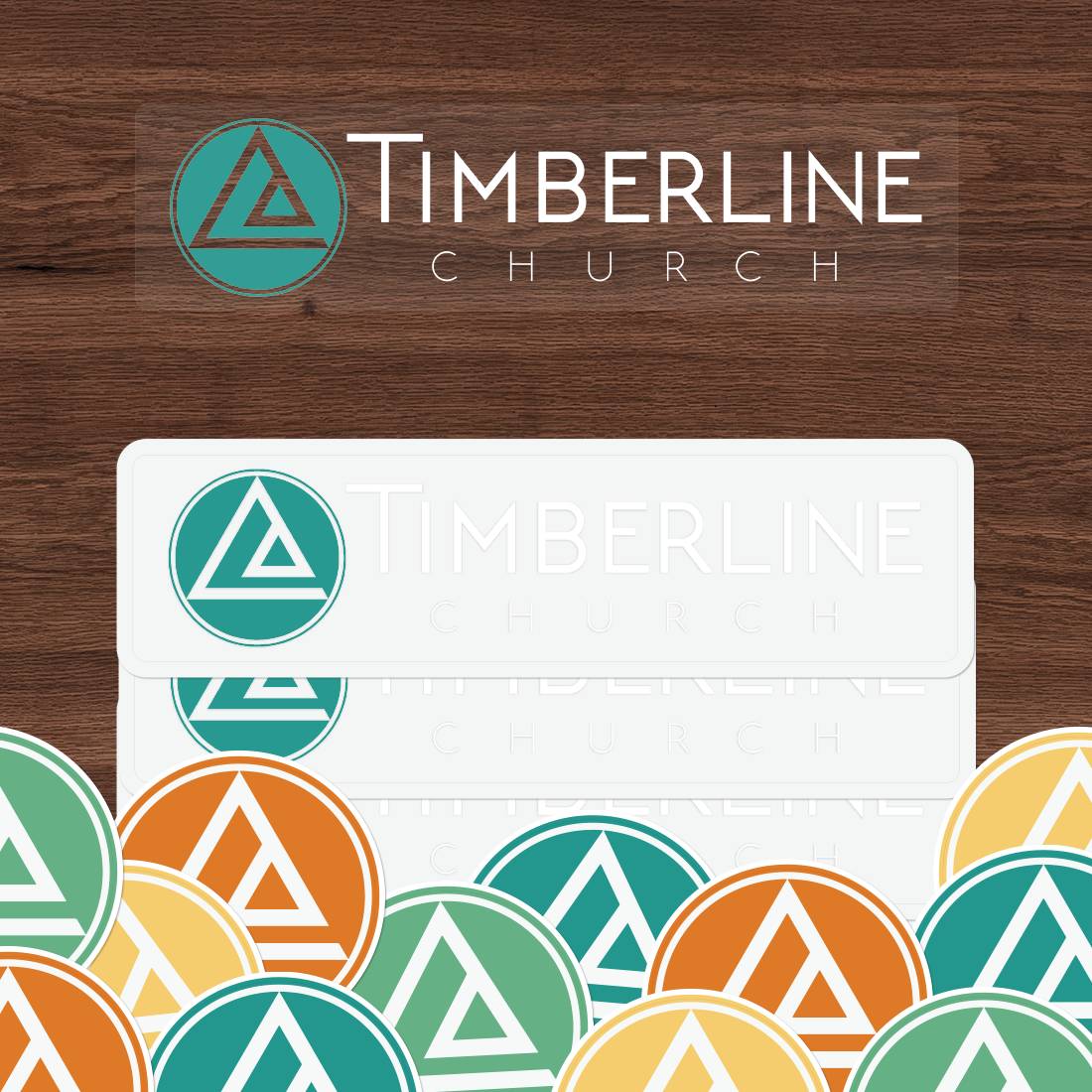 Timberline Church Clear Stickers