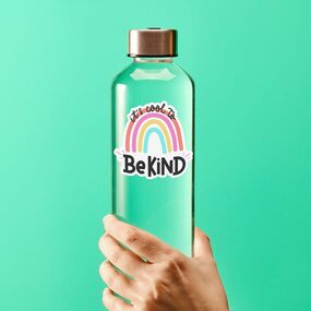 Cool to Be Kind Rainbow Water Bottle Sticker