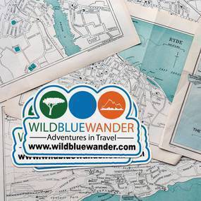Wild Blue Wander Die Cut Cling Stickers