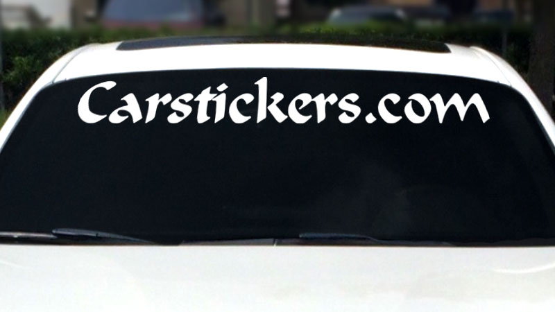 Large Windshield Sticker Application Instructions