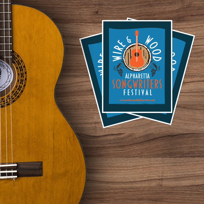 Wire Wood Songwriters Festival Rectangle Stickers