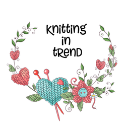Knitting In Trend Floral Illustration Sticker