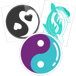 Yin and Yang Stickers