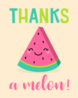 Thanks A Melon Sticker