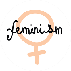 Feminism Doodle Sticker