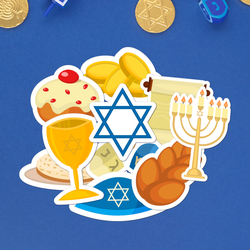 Give The Gift of Stickers - Hanukkah Sticker Bundle