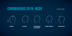 Coronavirus Symptoms Infographic Sticker