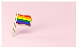 Rainbow Lgbtq Pink Flag Sticker