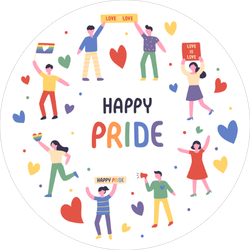 Lgbt Rainbow Pride Festival Sticker