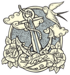 Sailor Tattoo-art Design Anchor Sticker