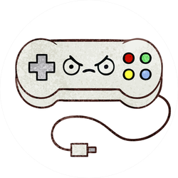 Angry Game Controller Sticker