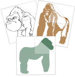 Gorilla Ape Stickers