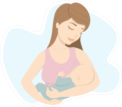 Breastfeeding Mother Sticker