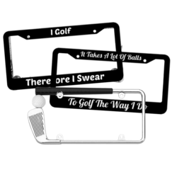 Golf License Plate Frames