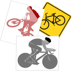 Bicycling Stickers